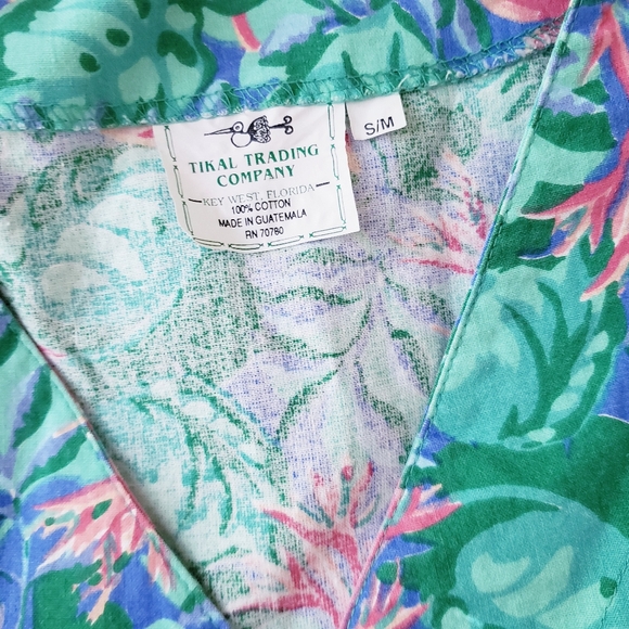 Vintage Tikal Trading Company Floral Cotton Vest - Picture 10 of 12